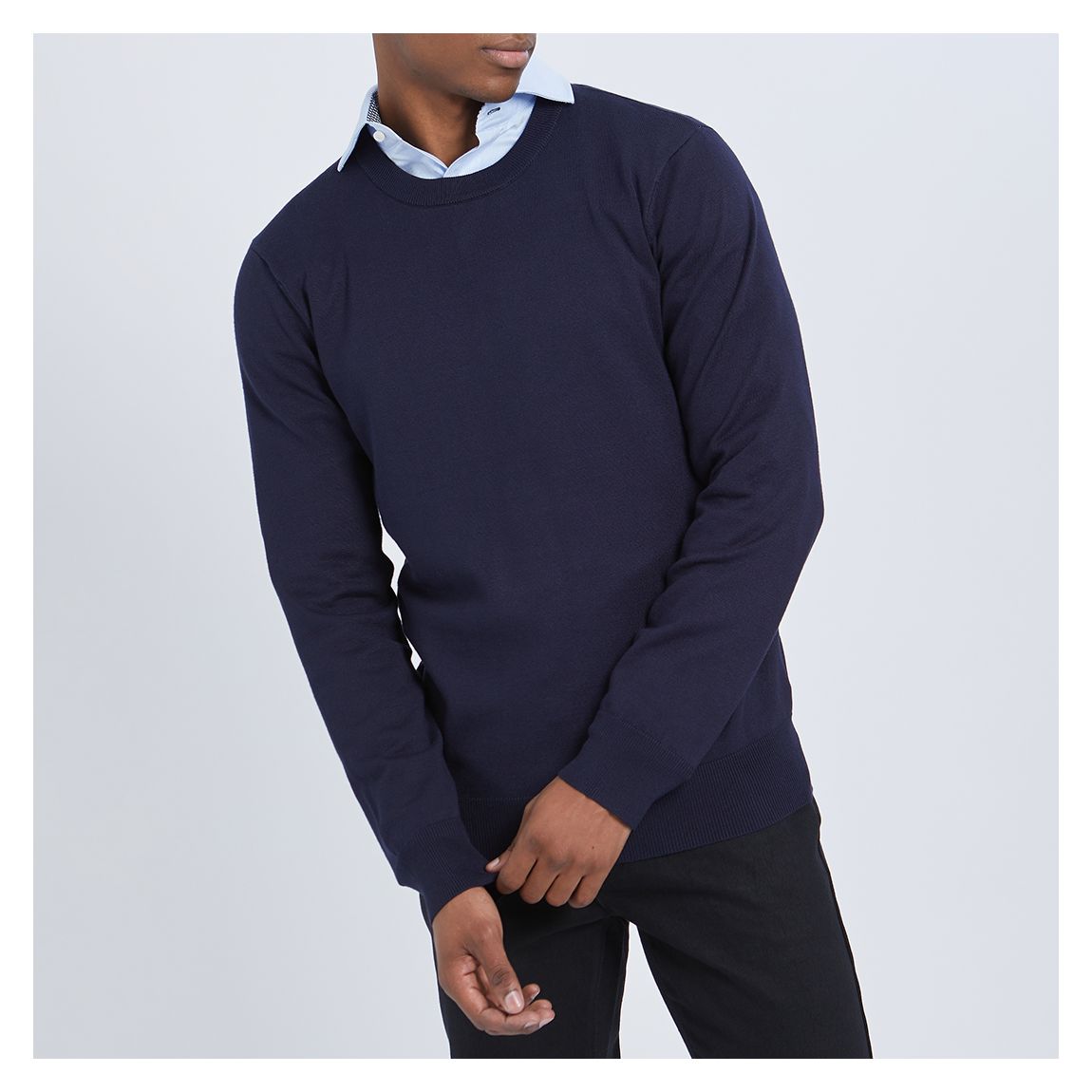 Navy Crew Neck Jumper main product photo