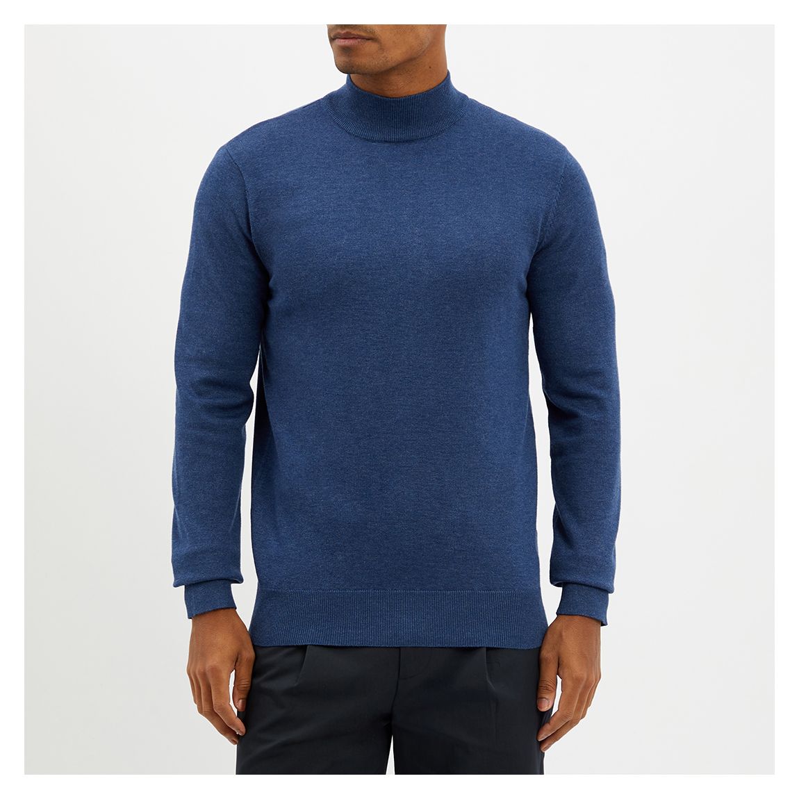 Denim Turtle Neck Jumper main product photo