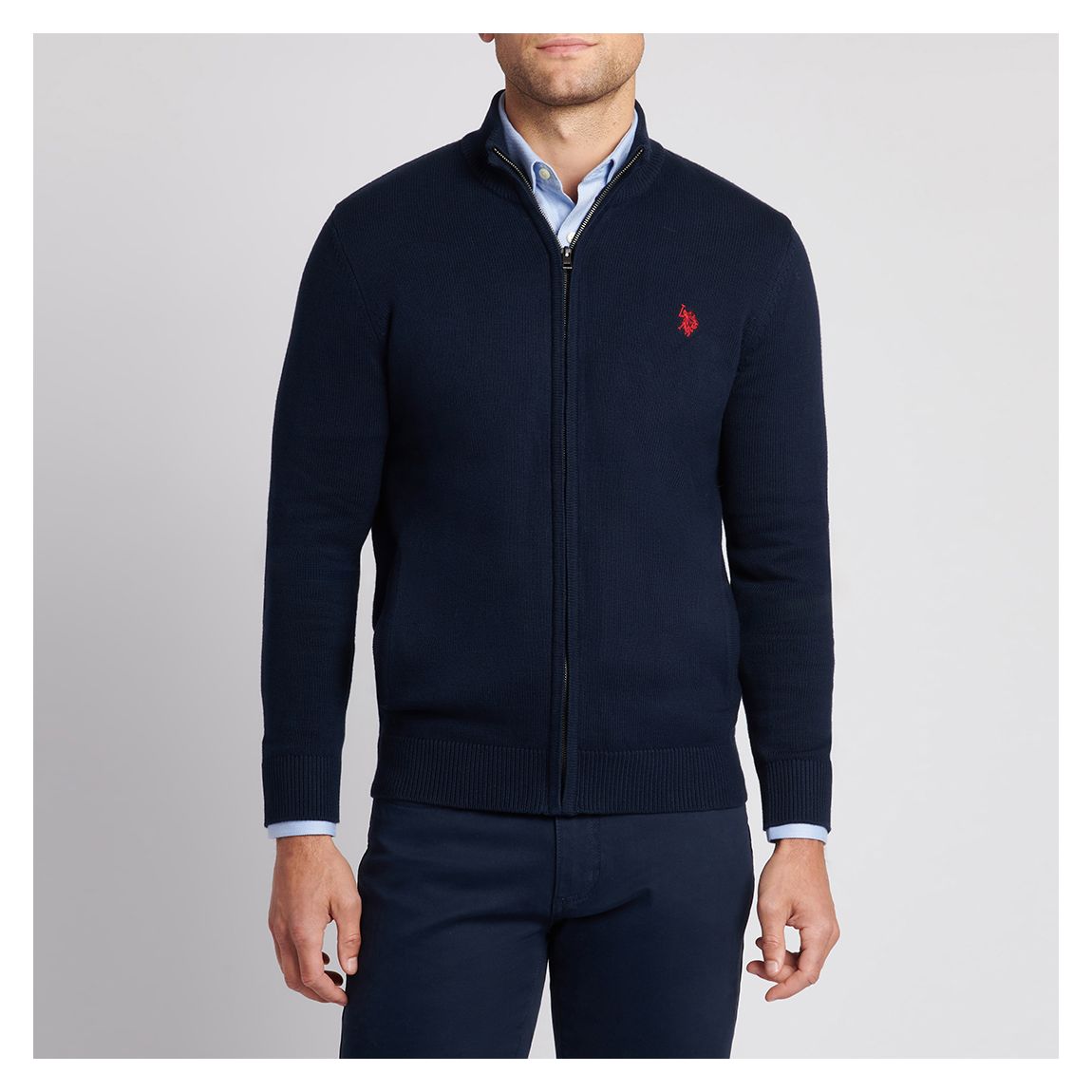 Navy Full Zip Cotton Jacket main product photo