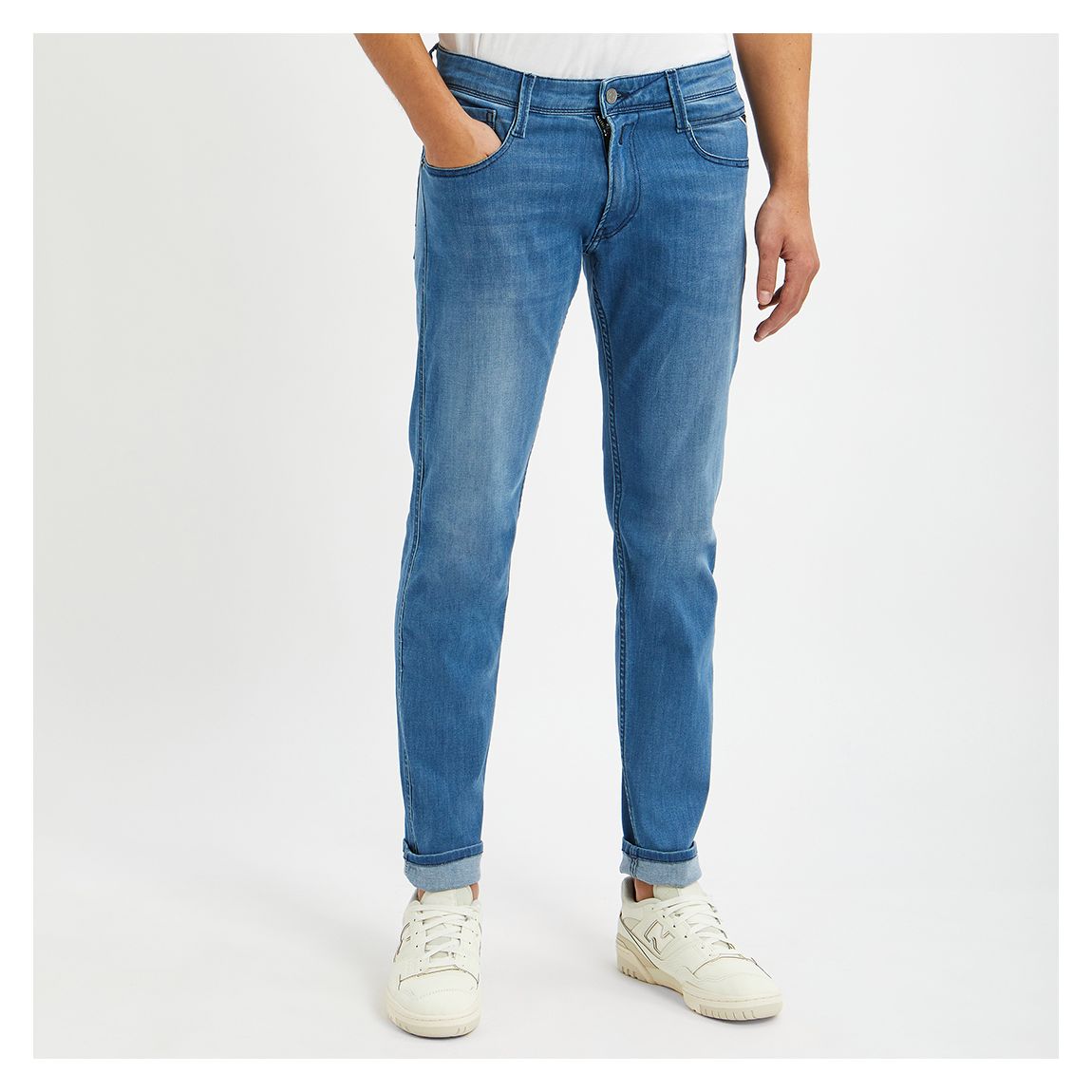 Blue Bronny Slim Stretch Jeans main product photo