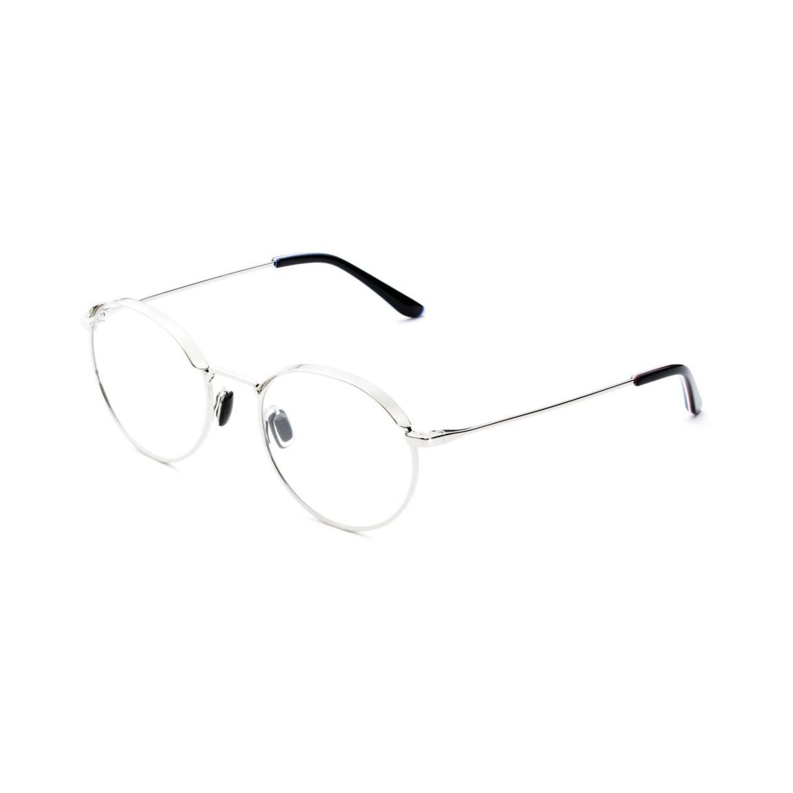 VL1822 Round Metal Eyeglasses - White Frames For main product photo