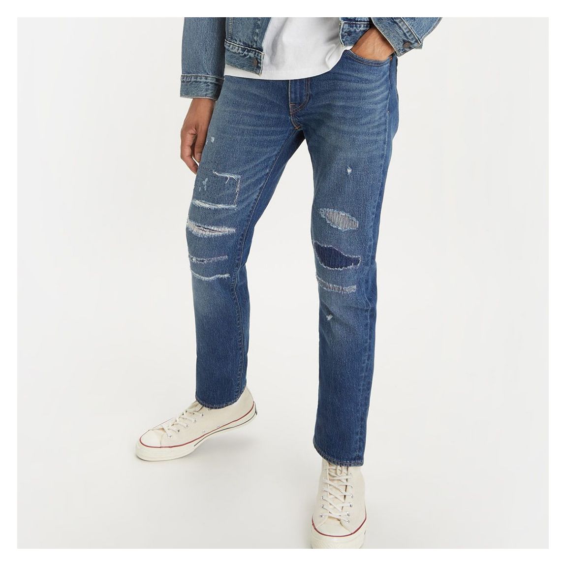 Blue 511™ Distressed Slim Stretch Jeans main product photo