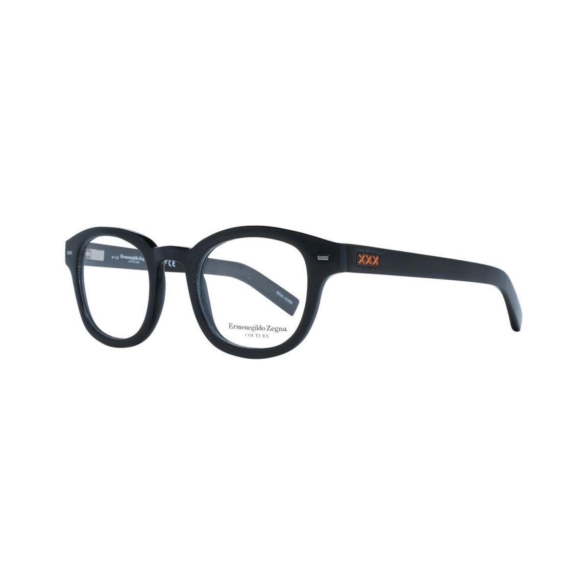 Couture Round Eyeglasses - Black Frames For main product photo
