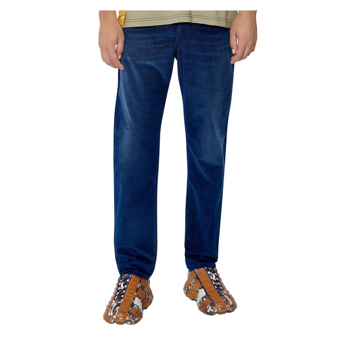 Blue D-Fining Cord Stretch Jeans main product photo