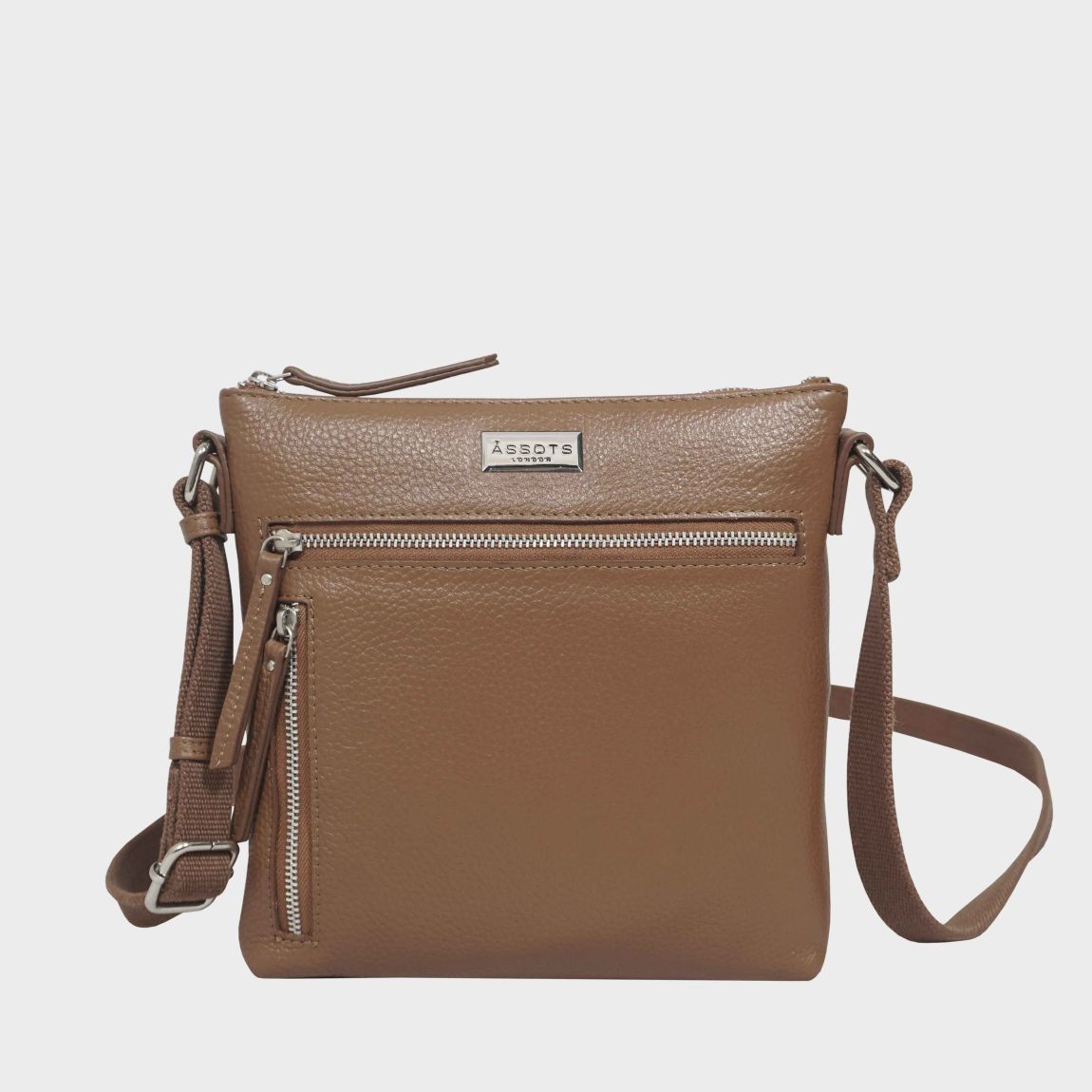 RUE' Soft Pebble Grain Leather Crossbody Bag main product photo