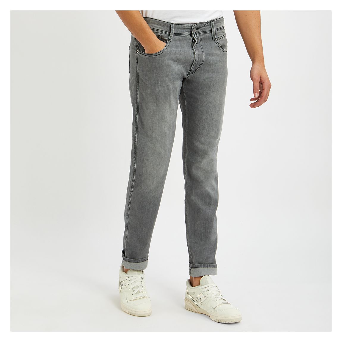 Grey Anbass Powerstretch Jeans main product photo