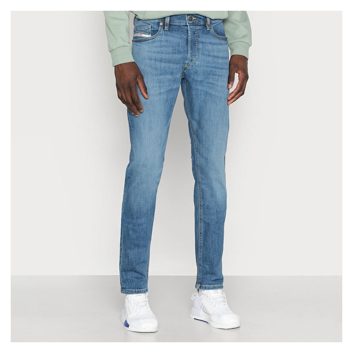 Light Blue Luster Slim Fit Jeans main product photo