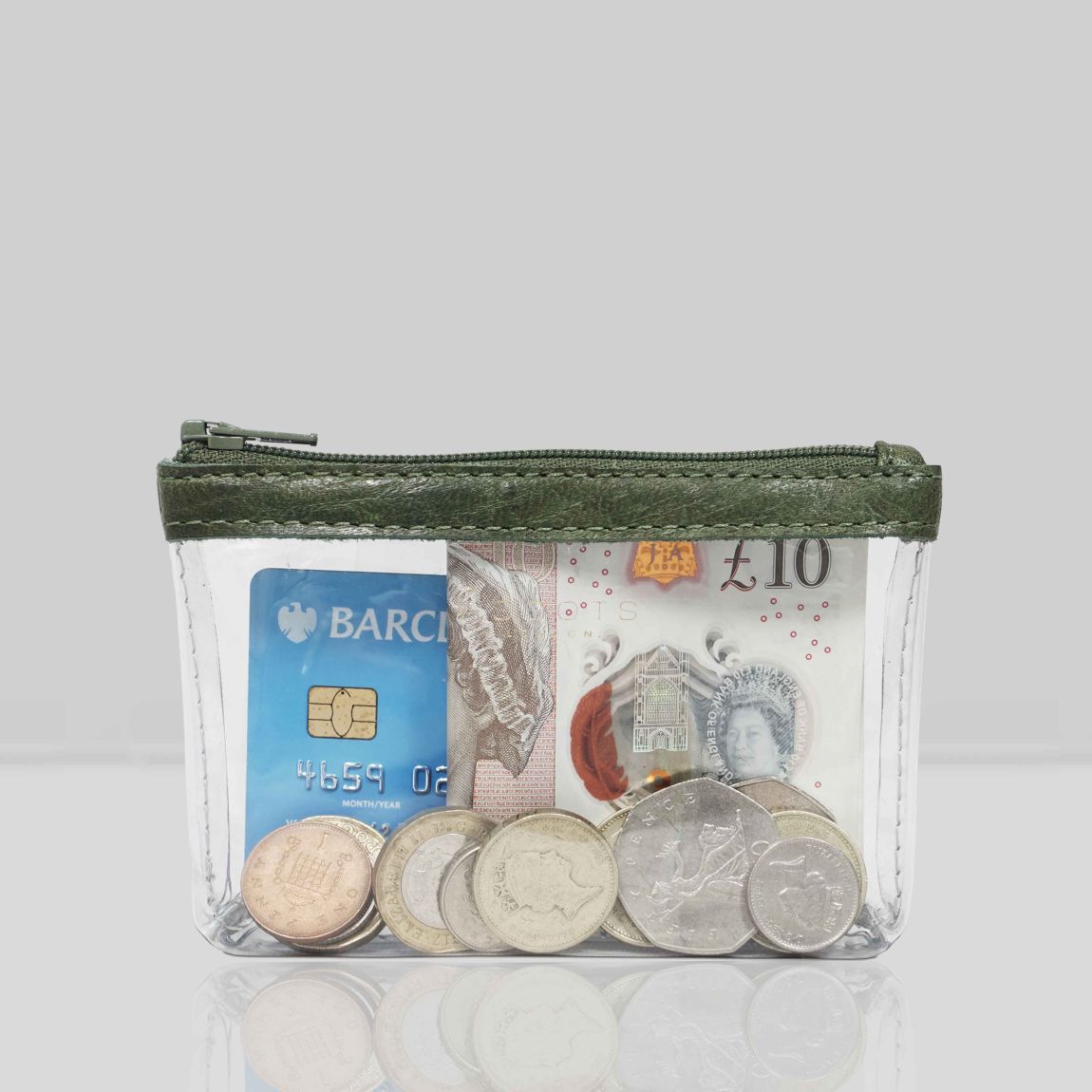 DINAH' Transparent Zip Top Coin Purse main product photo