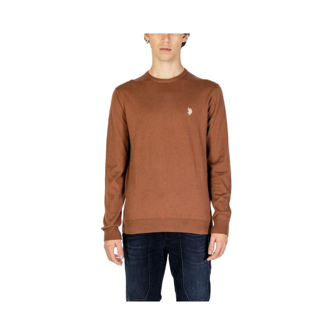 Crew Neck Sweater Long Sleeve - Beige main product photo