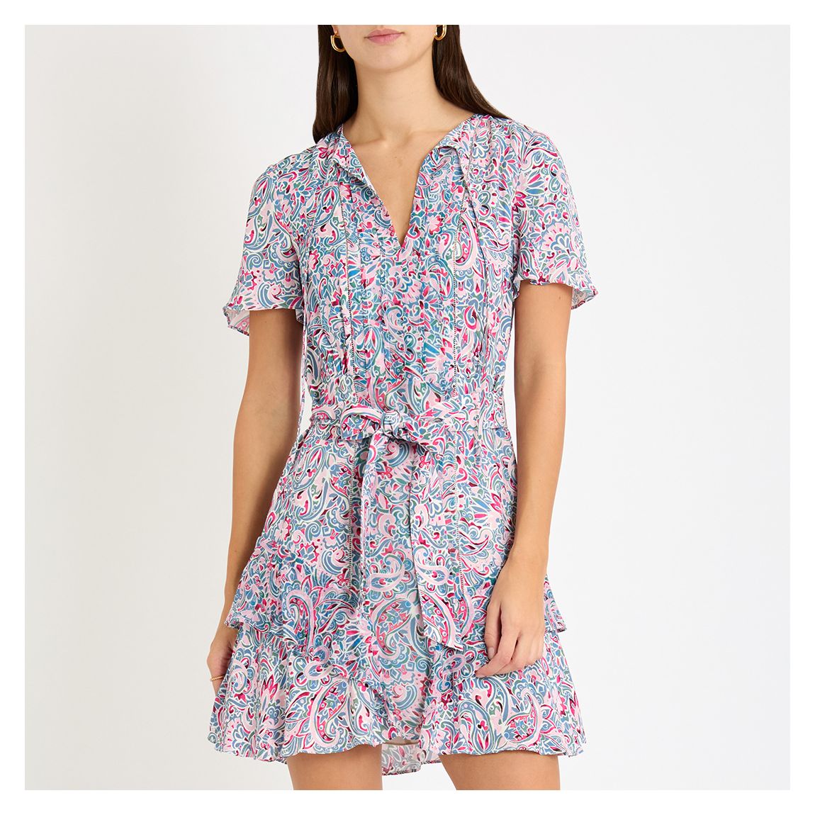 Blue Maya Printed Flippy Dress main product photo