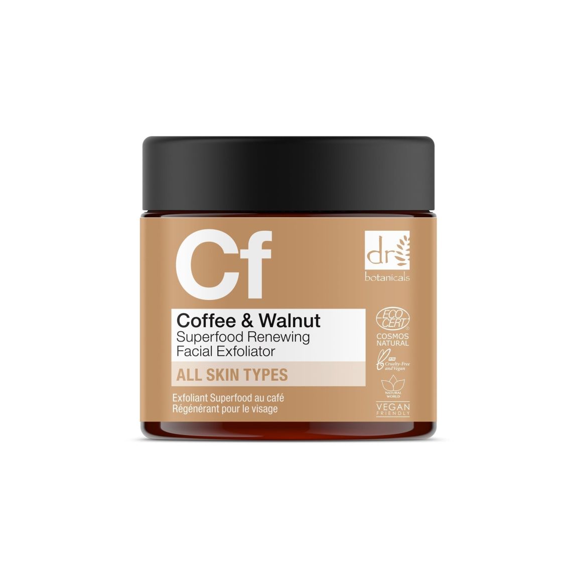 Dr Botanicals Coffee Superfood Renewing Facial Exfoliator 60ml main product photo