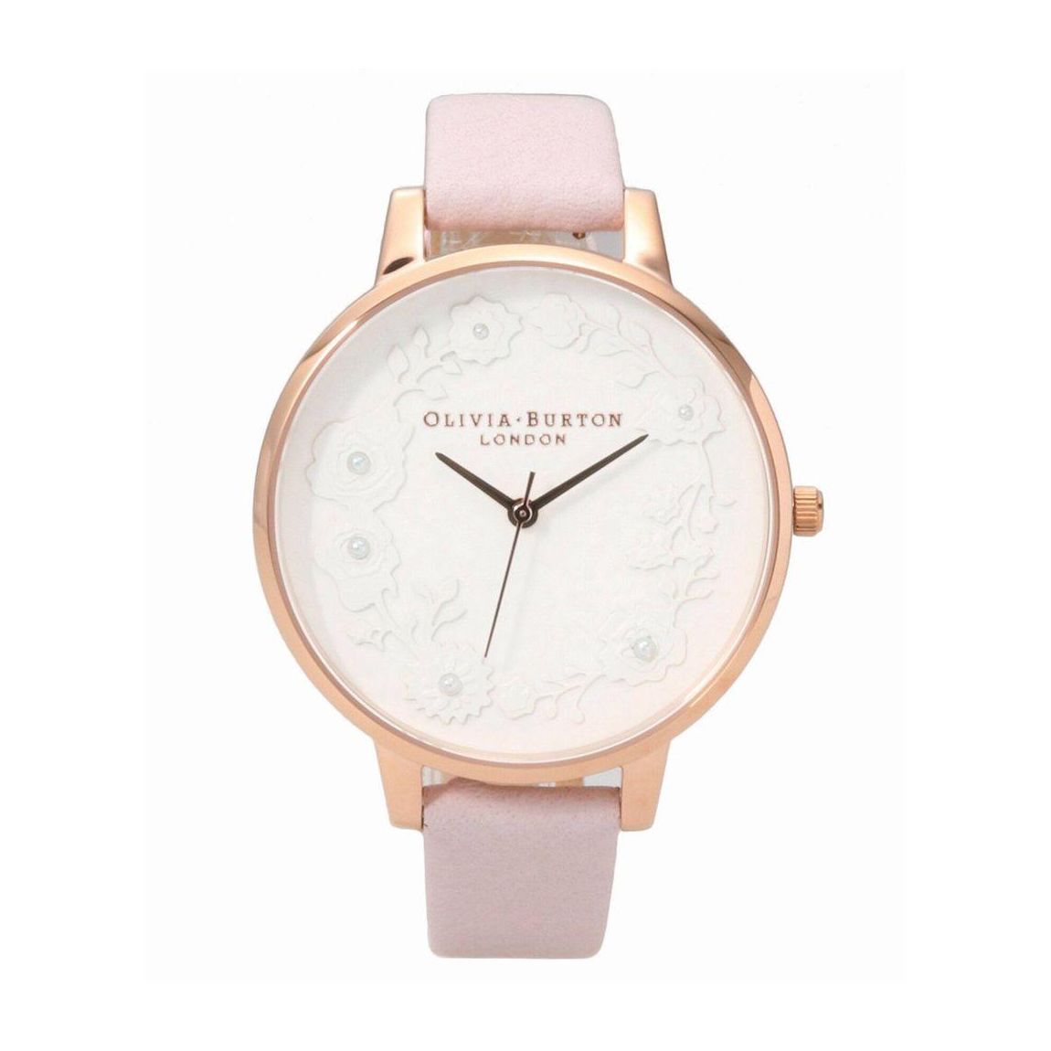 Floral Dial Blush Leather Watch Wo - Multicolor Watches main product photo