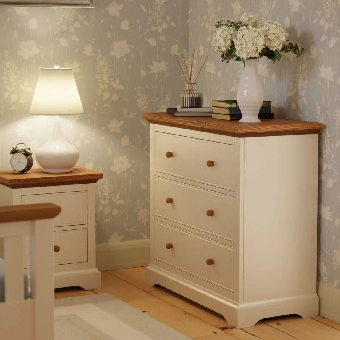 Oakham Cream 3 Drawer Chest main product photo