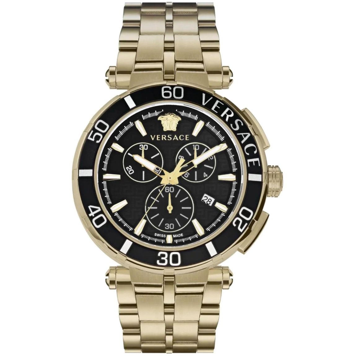 VRace Chronograph Gold Watch - Yellow Watches main product photo