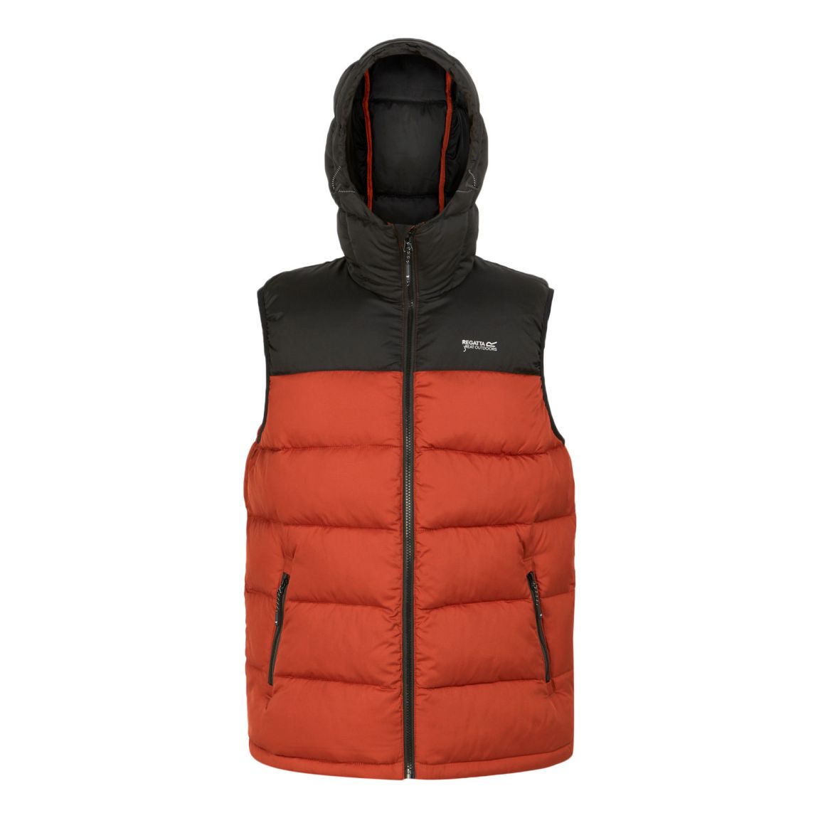 Mens Nevado Heavyweight Sleeveless Body Warmer Red Ochre/Black main product photo