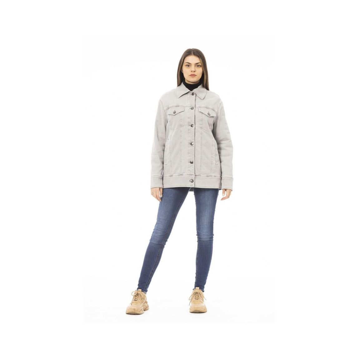 Denim Jacket Relaxed Fit Wo - Gray Jackets main product photo