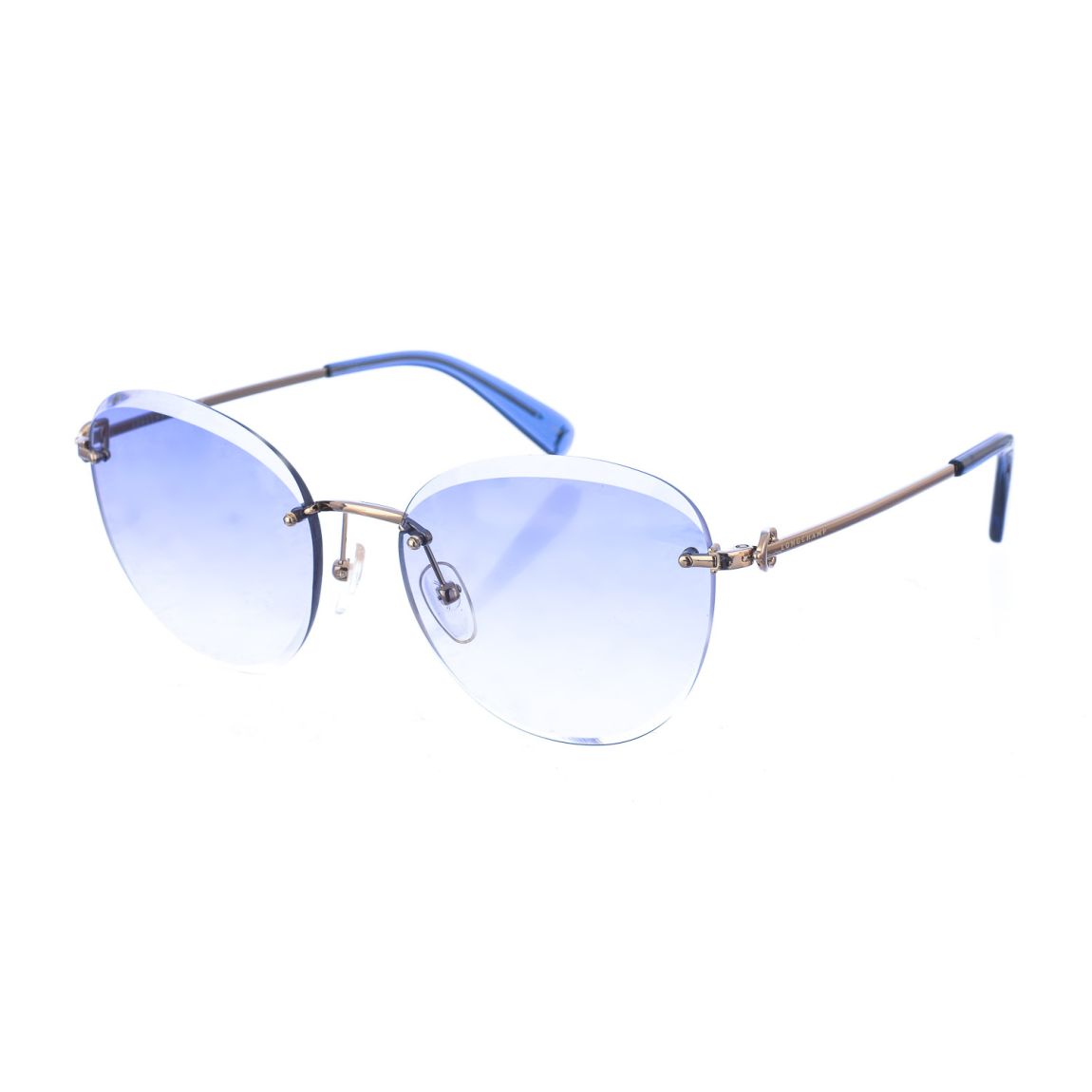 LO601S Oval Sunglasses Blue Gradient Wo - Bicolor main product photo