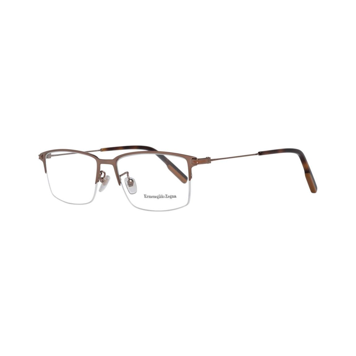 EZ5046 Brown Rectangle Eyeglasses - Bronze Frames For main product photo