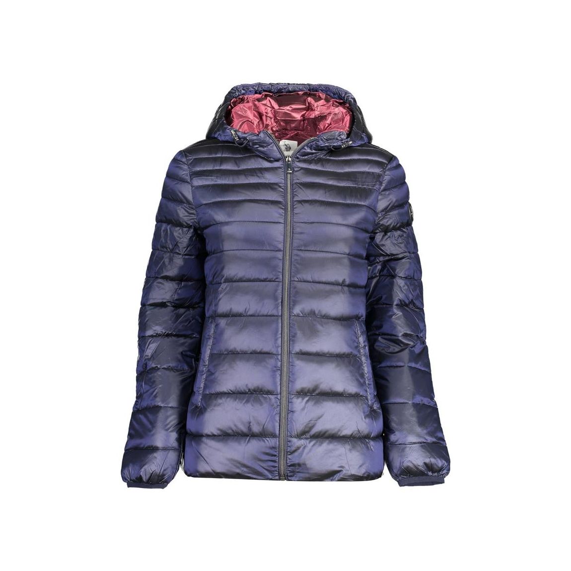Hooded Puffer Jacket Lightweight Padded Jacket Wo - Blue Jackets main product photo