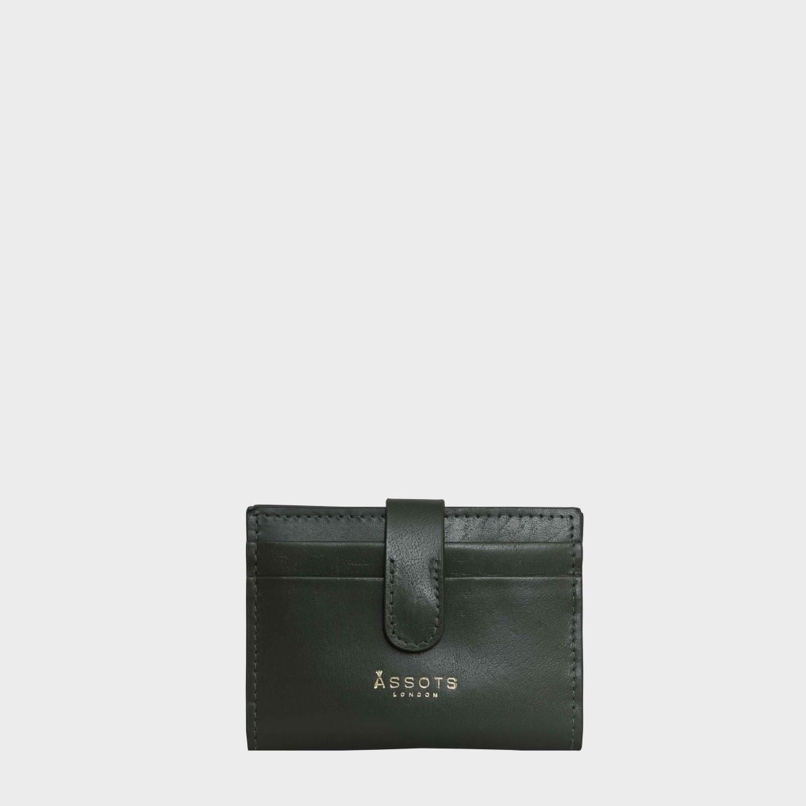 'GROVE' RFID Tab-over Leather Credit Card Holder main product photo
