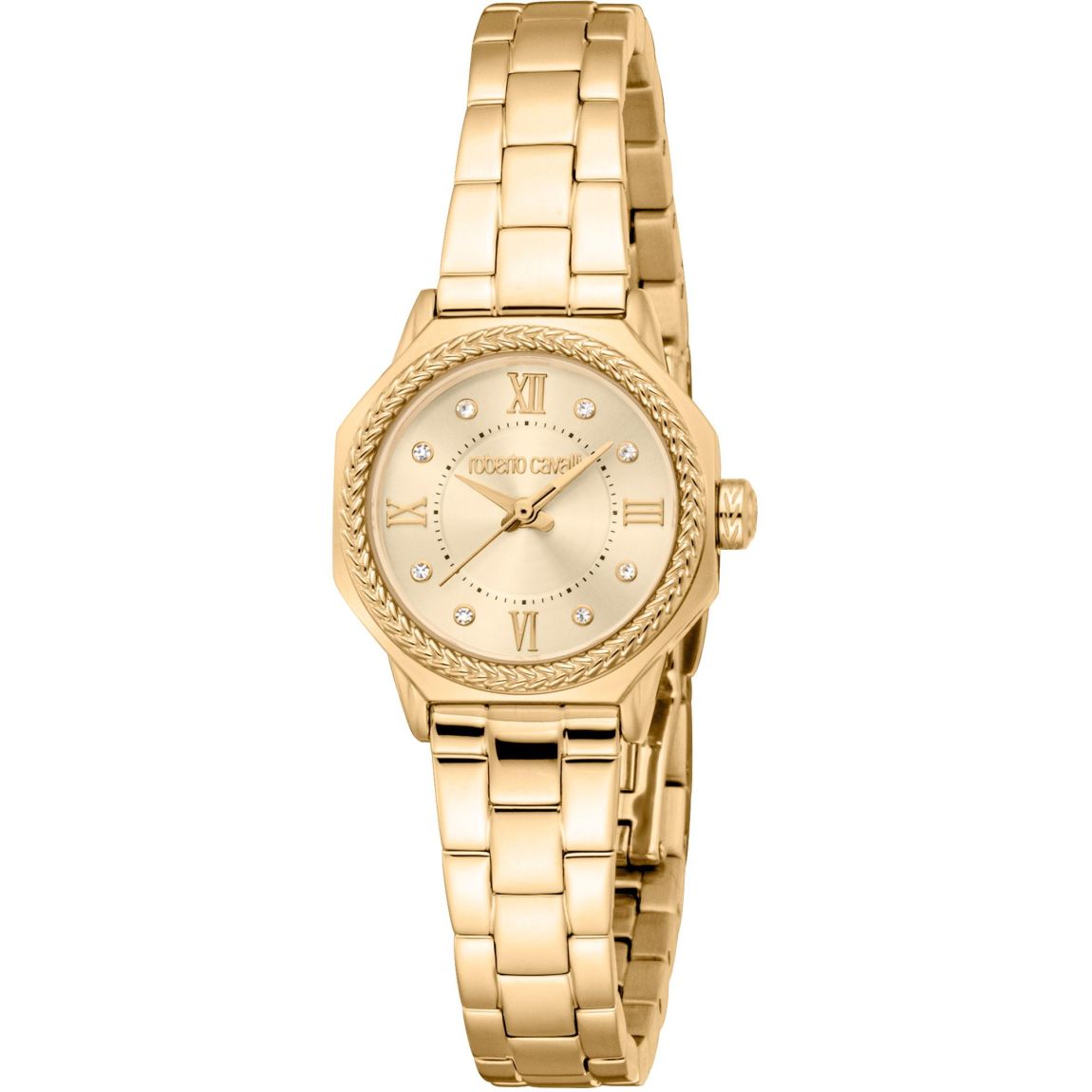 Stainless Steel Quartz Analog Watch with Mineral Glass Wo - Yellow main product photo