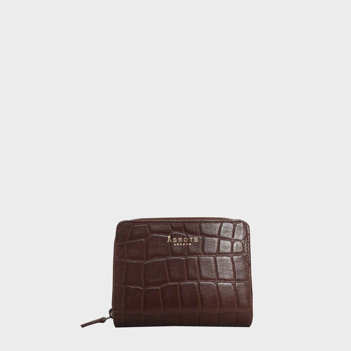 'JOLLY' Croc Real Leather Designer Zip-Top Wallet Purse main product photo