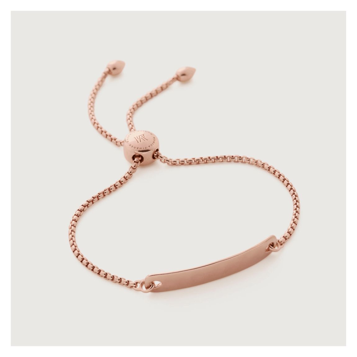 Rose Gold Vermeil Havana Chain Friendship Bracelet main product photo