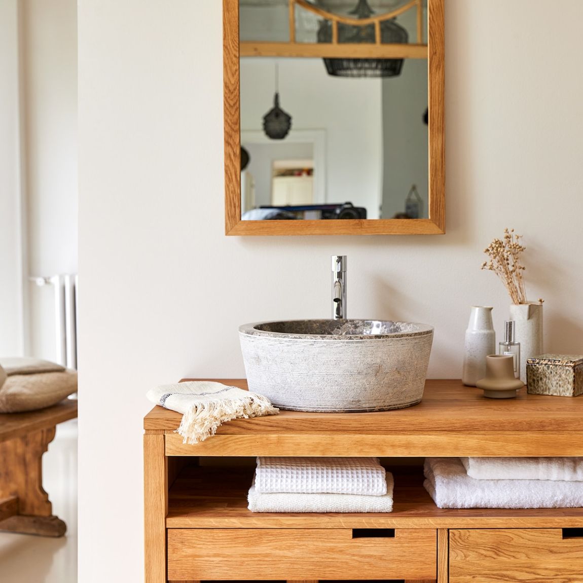 Exo Stri - Grey marble basin main product photo