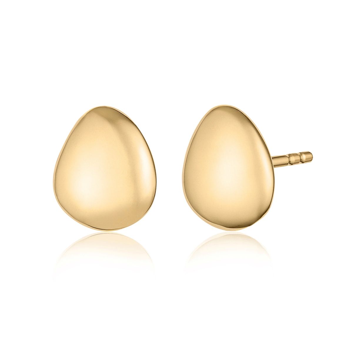 Gold Vermeil Nura Small Pebble Stud Earrings main product photo