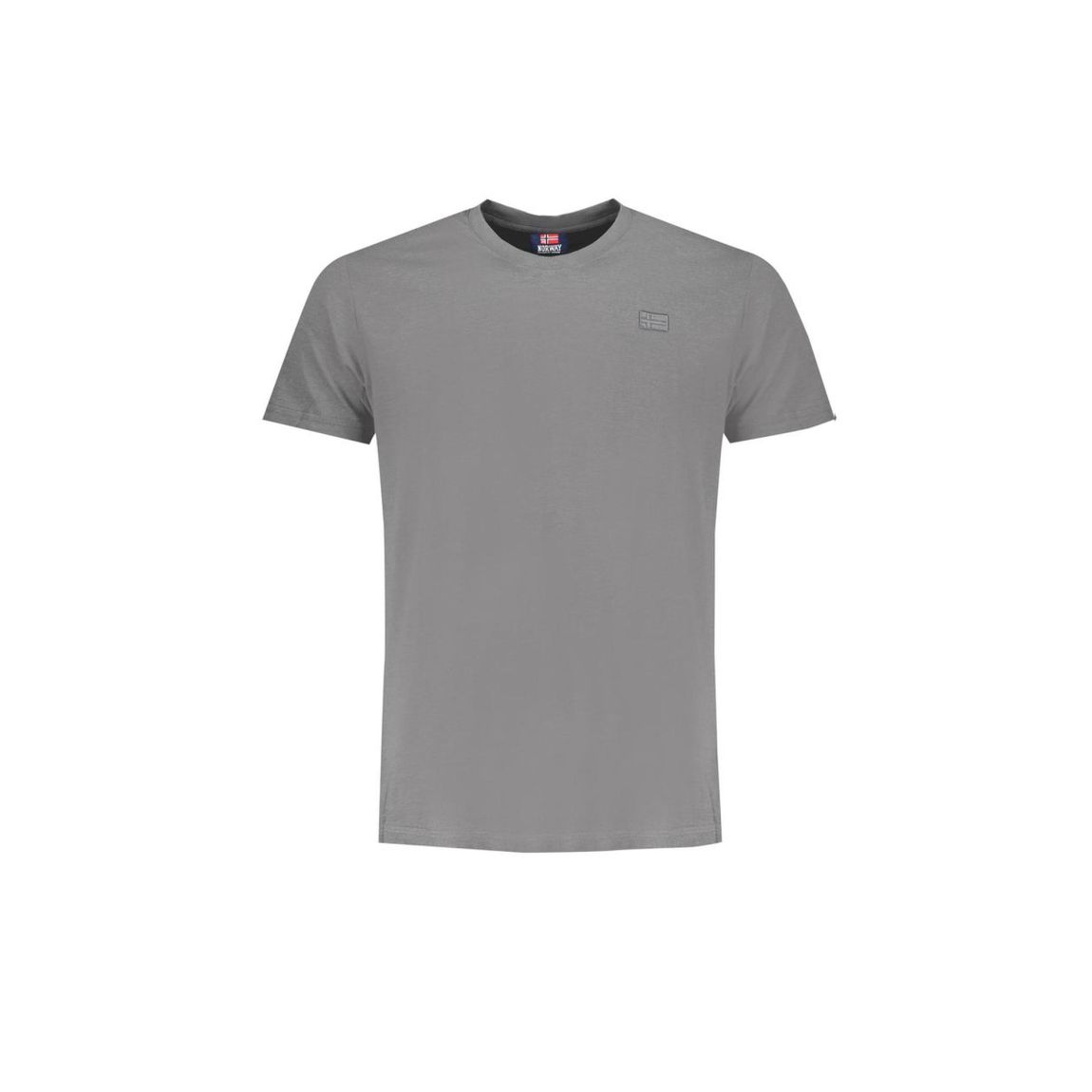 Crew Neck Tee Basic Style - Gray T-Shirts main product photo