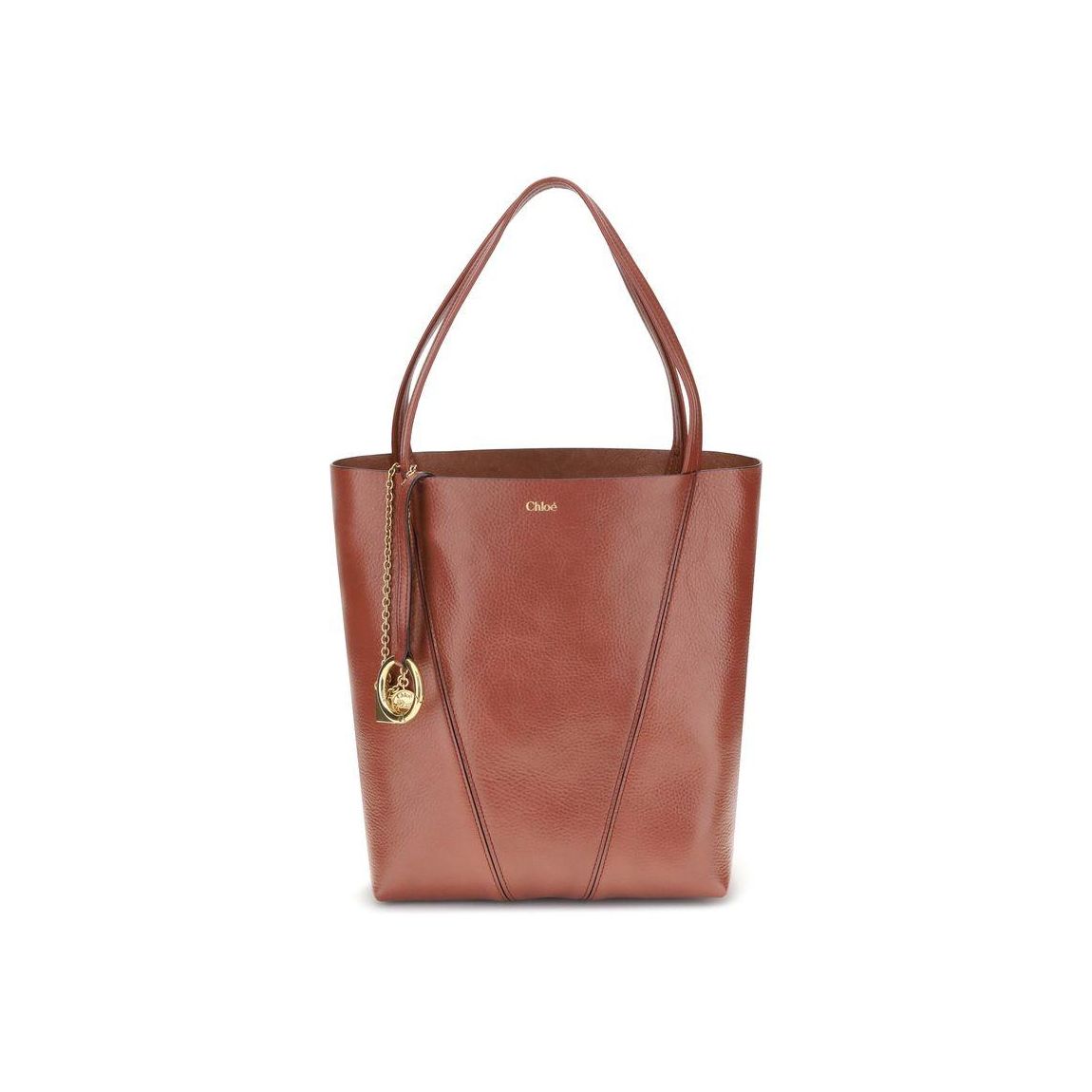 Penelope Tote Charm Detail Wo - Brown Shoulder Bags main product photo