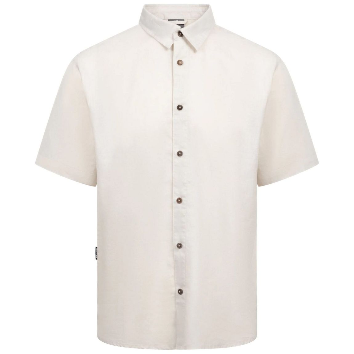Mens Suntan Short-Sleeved Shirt Soft Stone main product photo