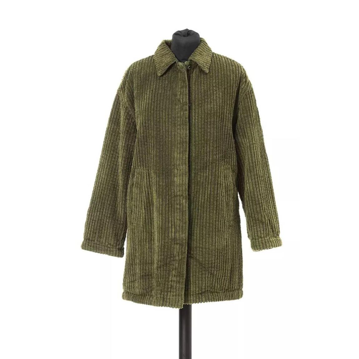 Oversized Corduroy Jacket ModelCorduroy Wo - Green Jackets main product photo