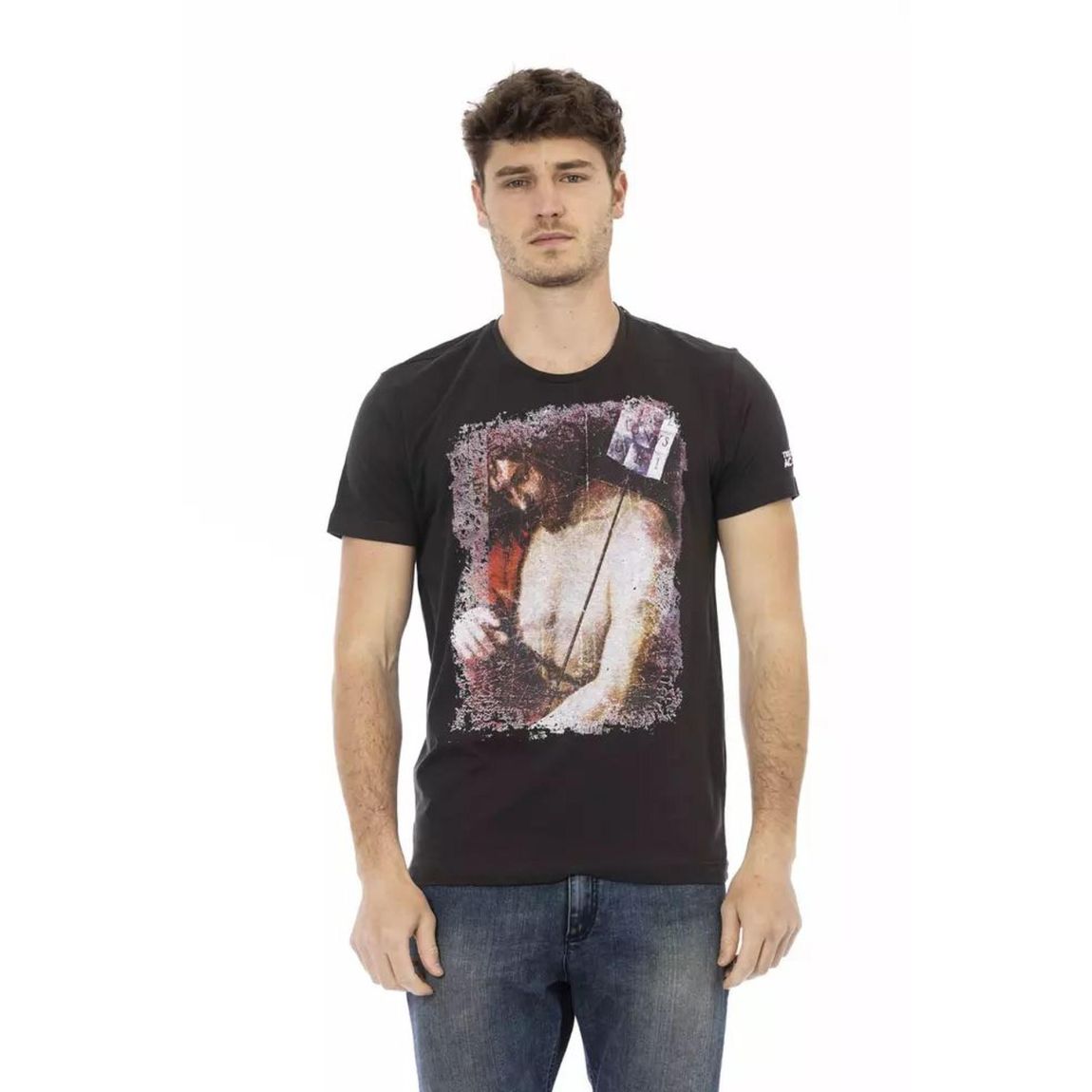 Jesus Artwork TShirt Short Sleeve Crew Neck Tee - Black T-Shirts main product photo