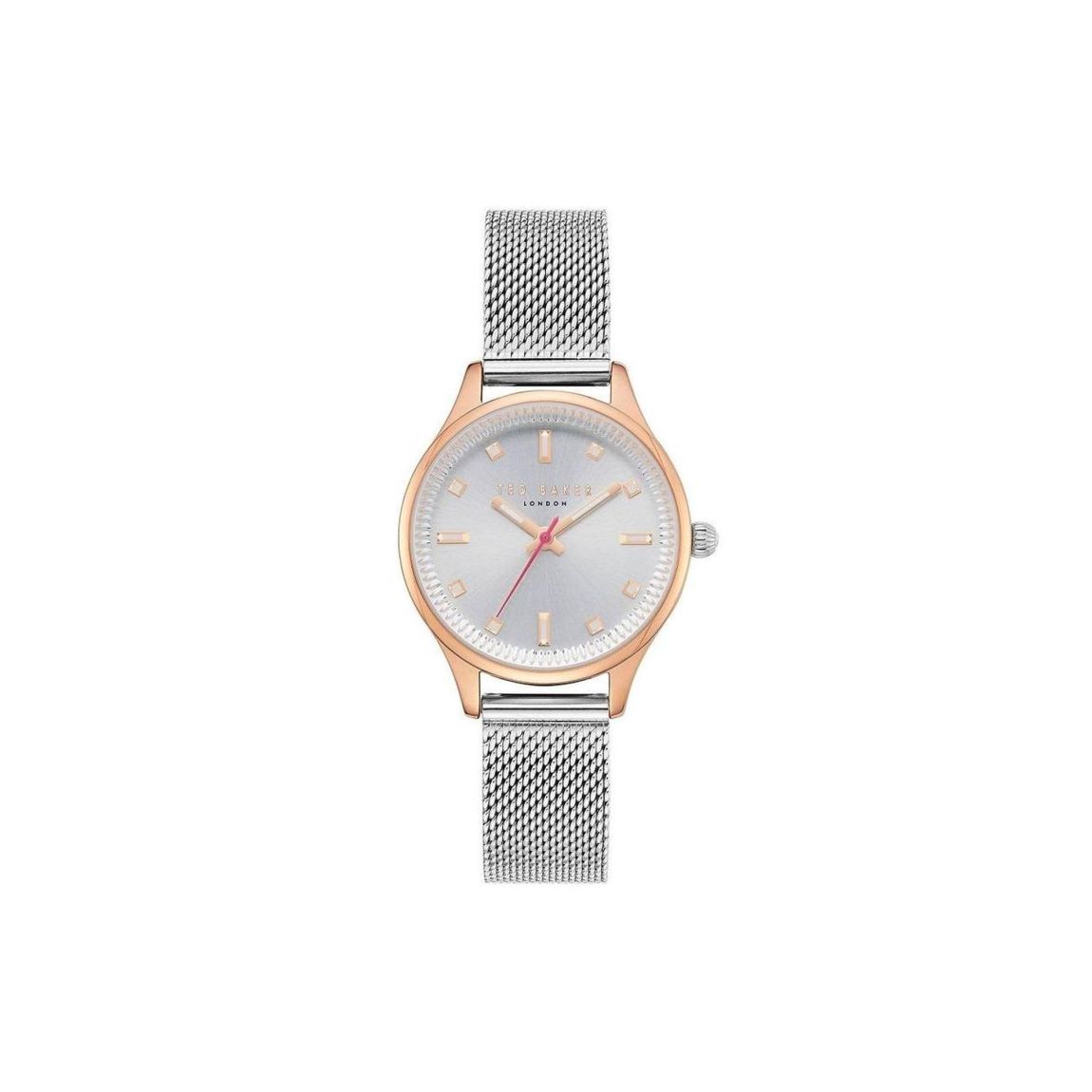 Mila Silver Rose Gold Mesh Watch Wo Watches main product photo