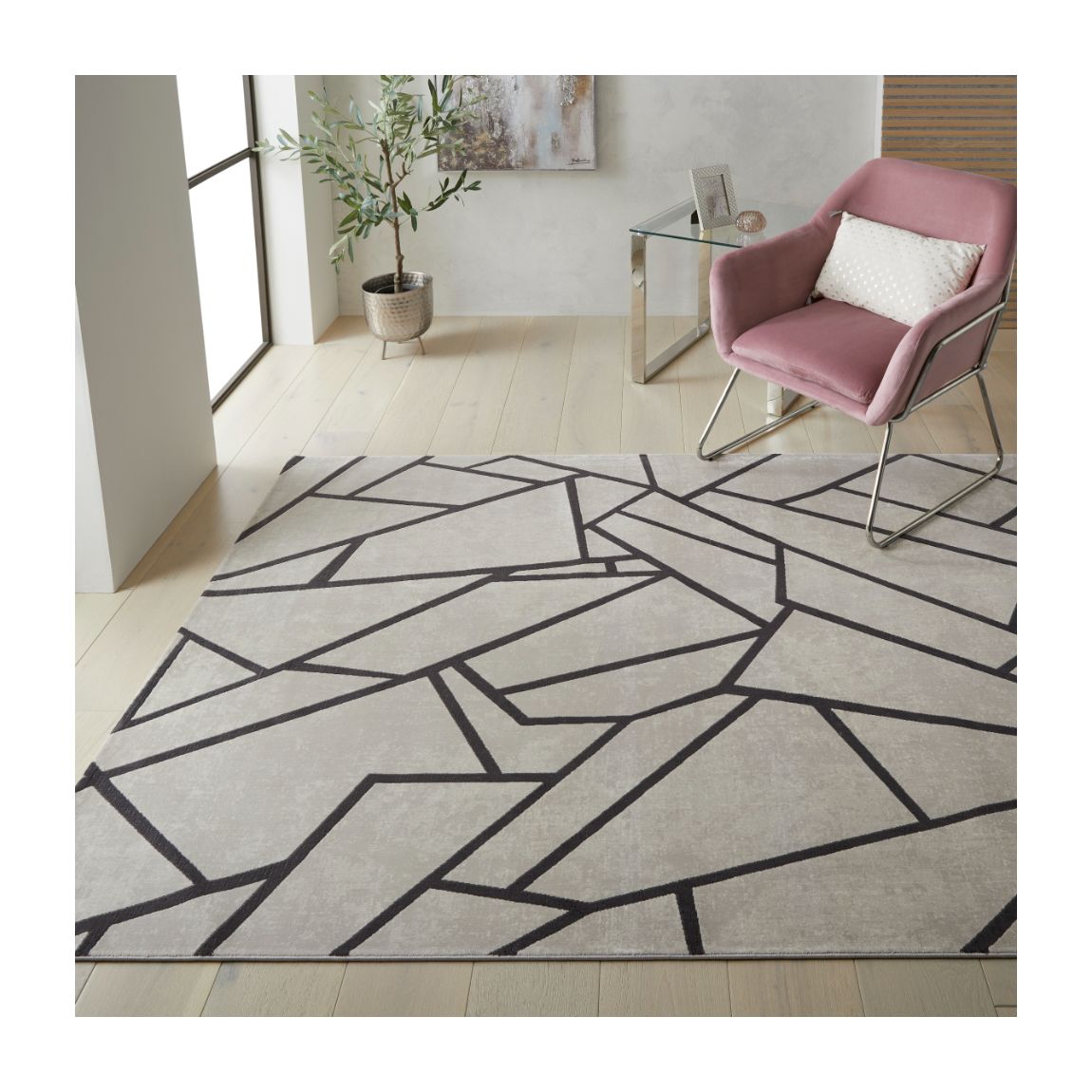 Lugano - Light Grey Anthracite - 230cm x 160cm main product photo