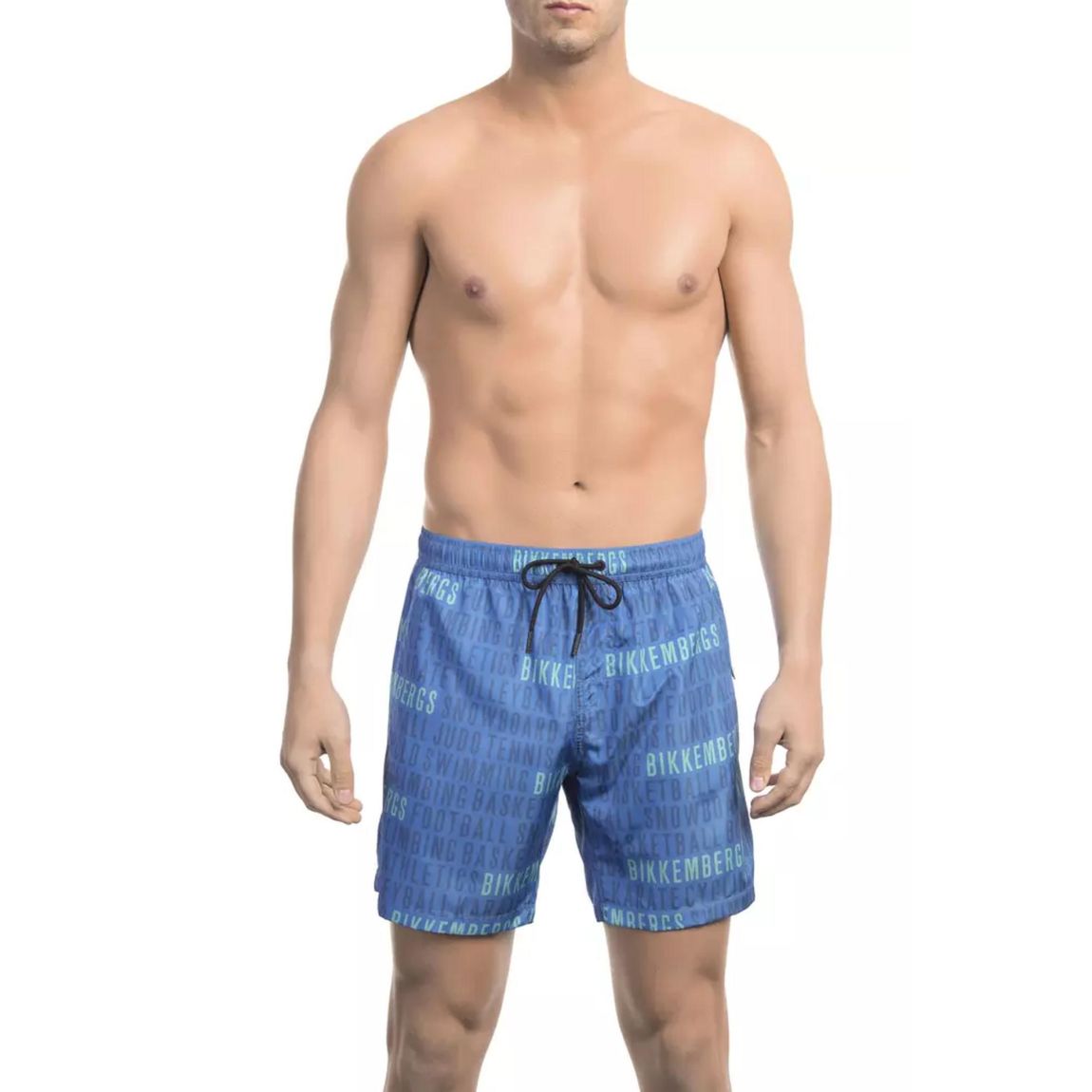Swim Trunks AllOver Print - Blue Swimwear main product photo