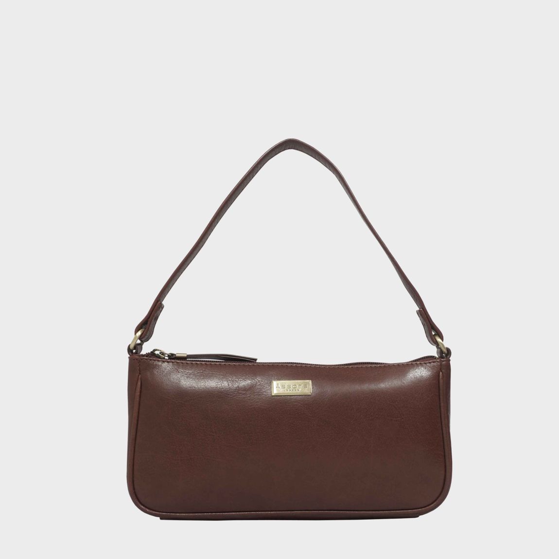 ZERA' Real Leather Baguette Shoulder Bag main product photo