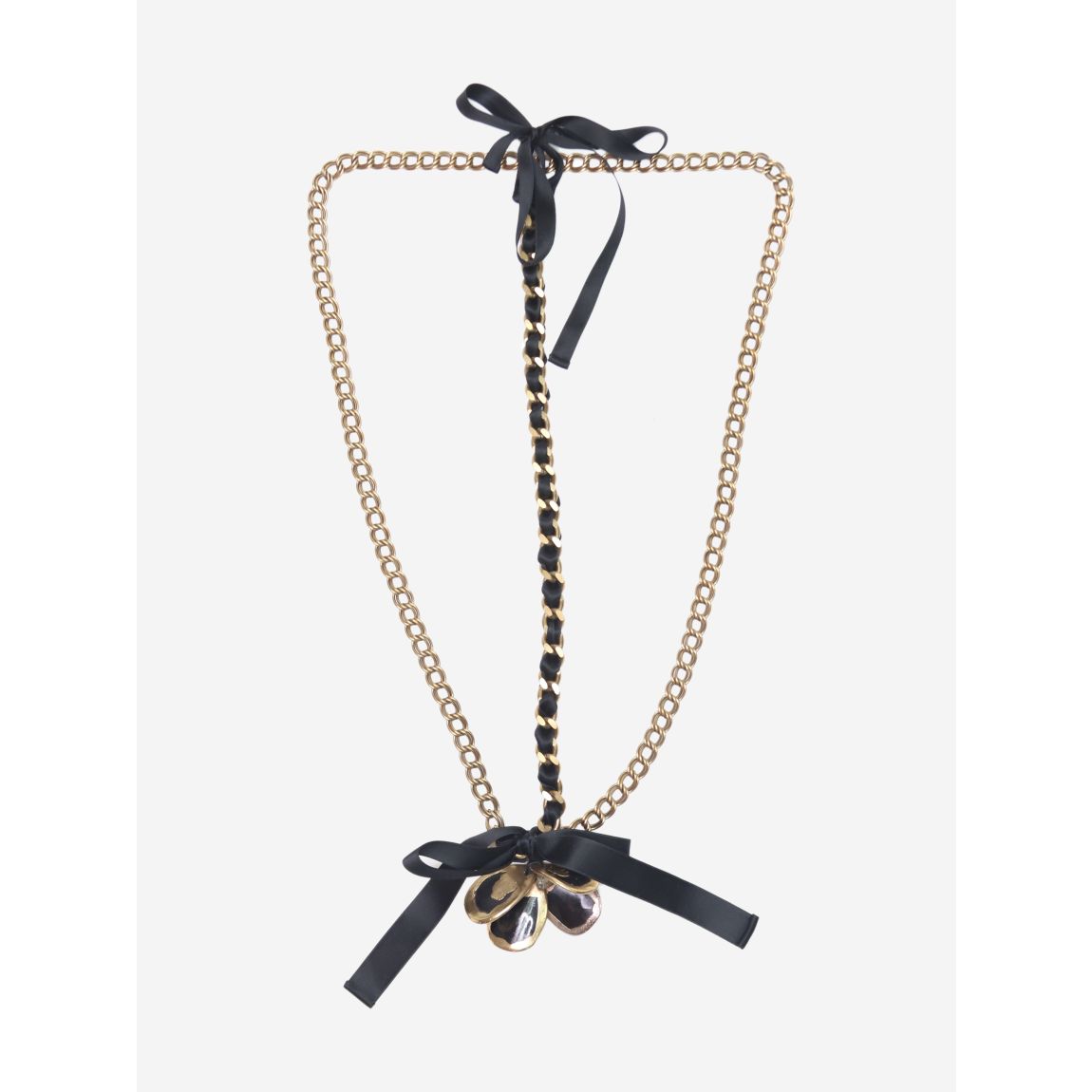 Gold butterfly chain necklace main product photo