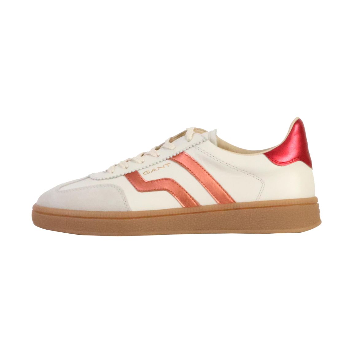 Women's White/Pink Metallic Cuzima Trainers main product photo