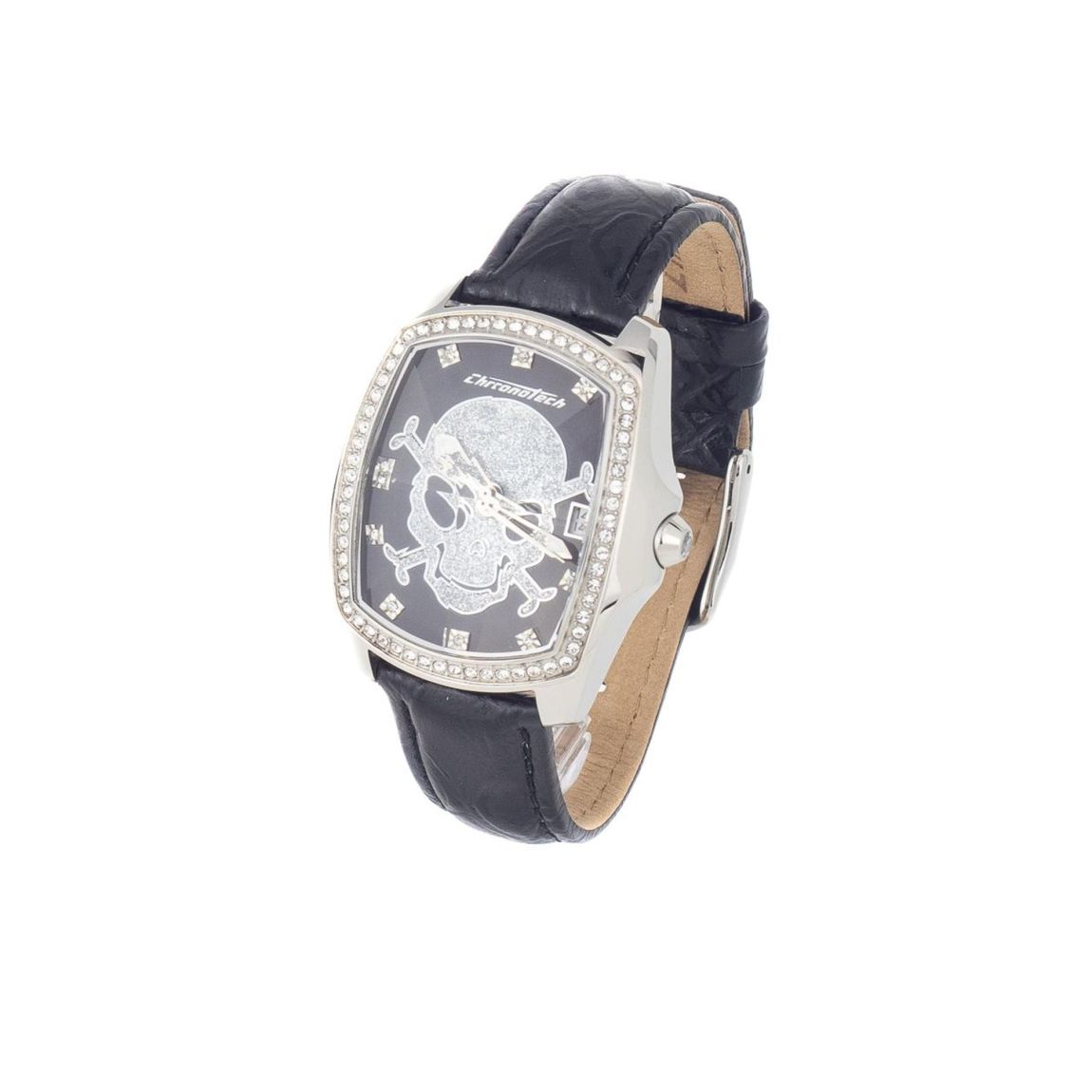 Skull Glitter Watch Crystal Accents Wo - Black Watches main product photo