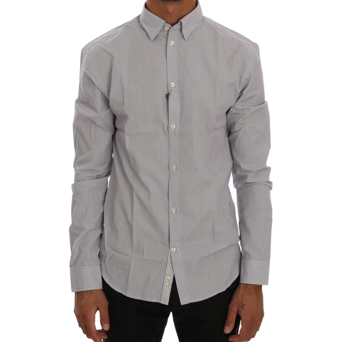 Striped LongSleeve Dress Shirt - Blue main product photo
