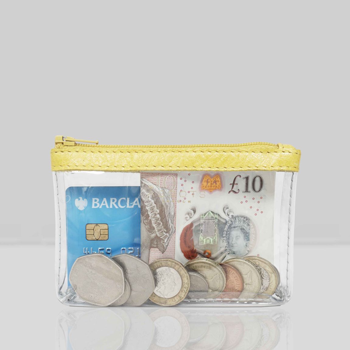 DINAH' Transparent Zip Top Coin Purse main product photo