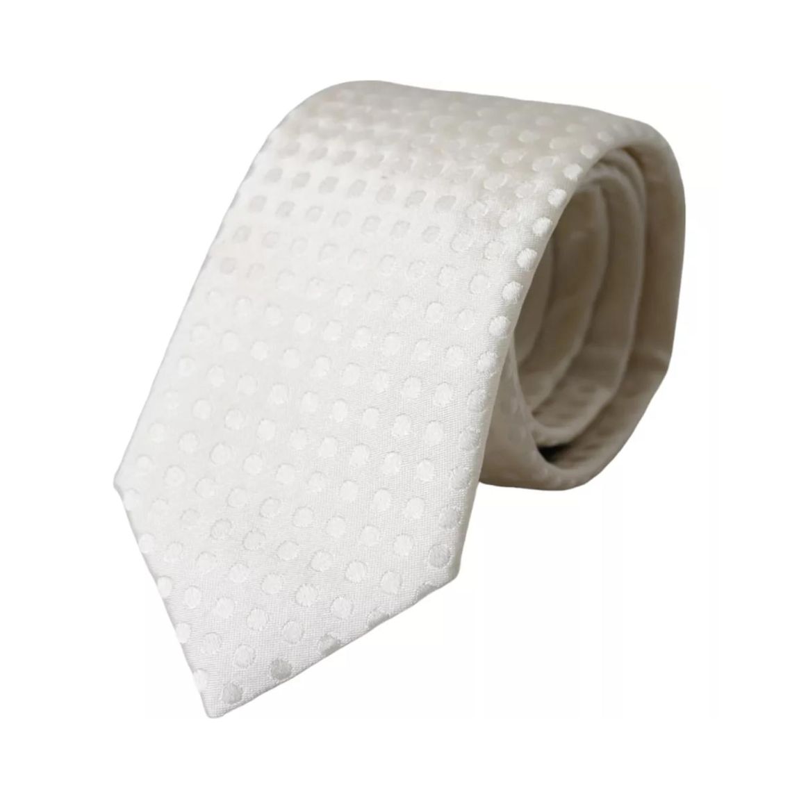 Polka Dot Necktie - White Ties main product photo