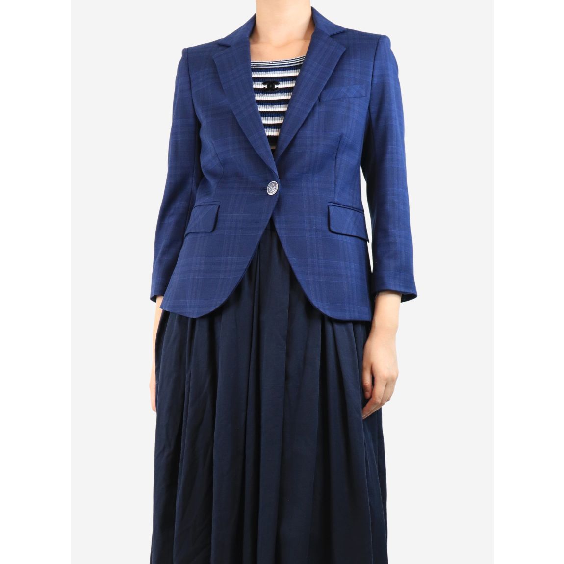 Blue Dickie check jacket main product photo