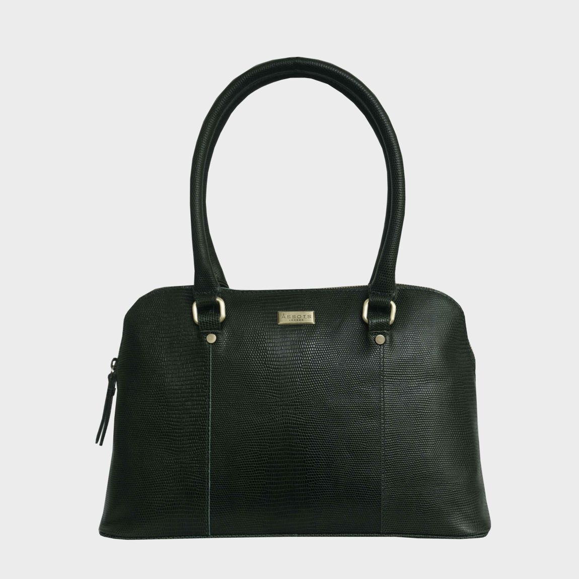 SYDNEY' Lizard Textured Designer Real Leather Shoulder Grab Bag main product photo