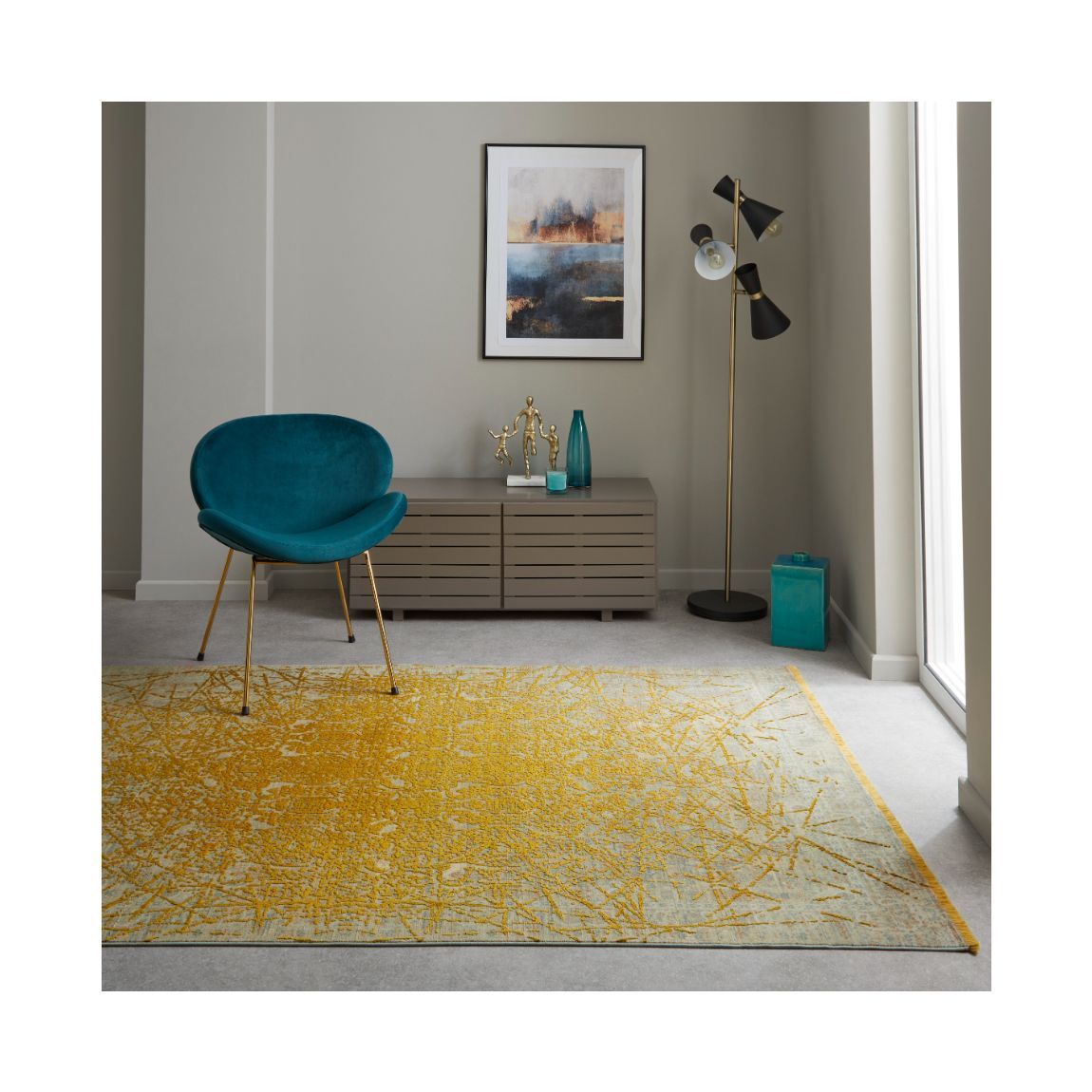 Emerald - Yellow - 180cm x 120cm main product photo