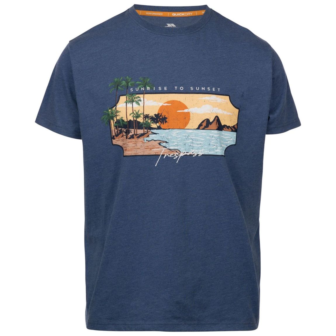 Mens Pendla Printed T-Shirt Indigo Tone Marl main product photo