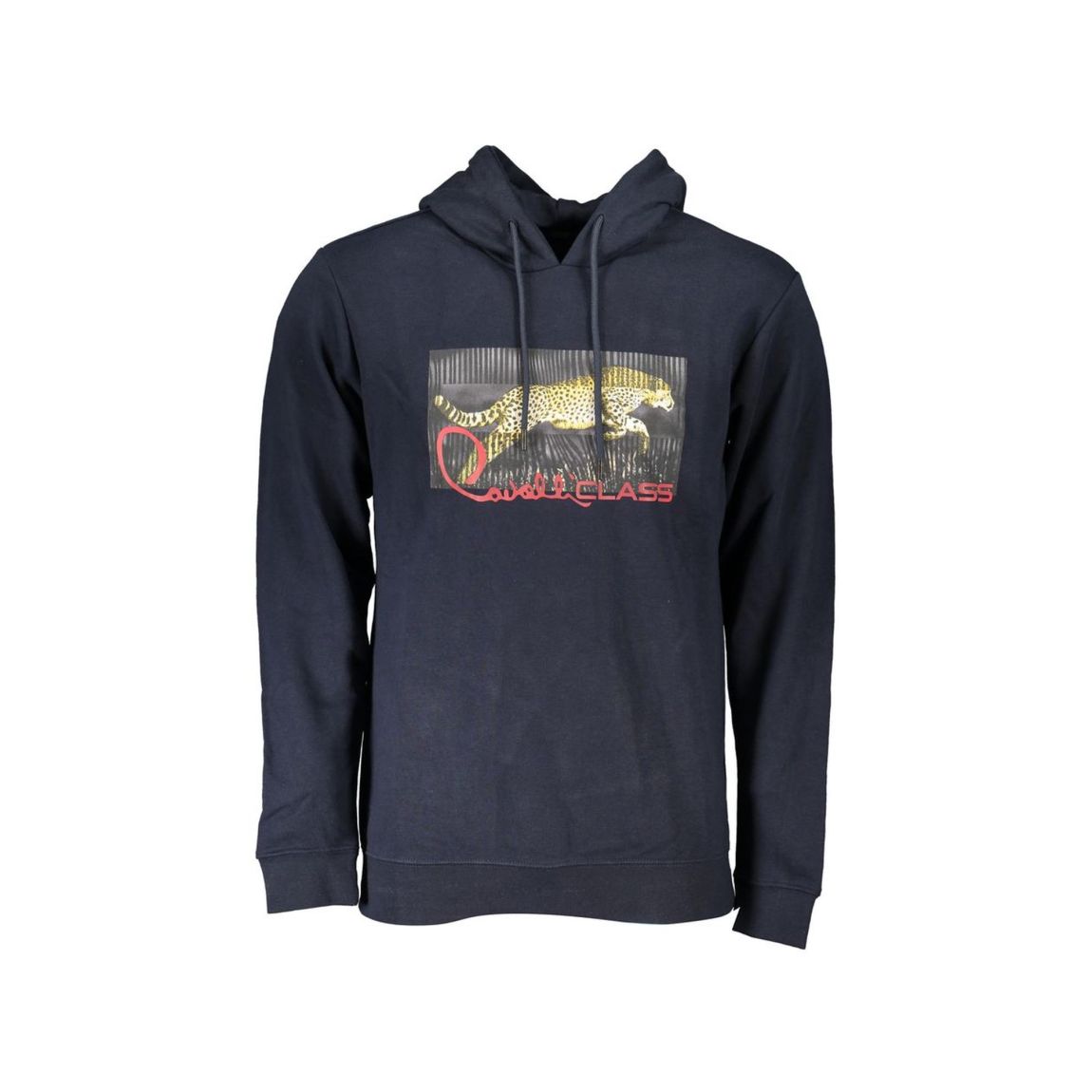 Cheetah Hoodie Casual Long Sleeve - Blue Sweaters main product photo