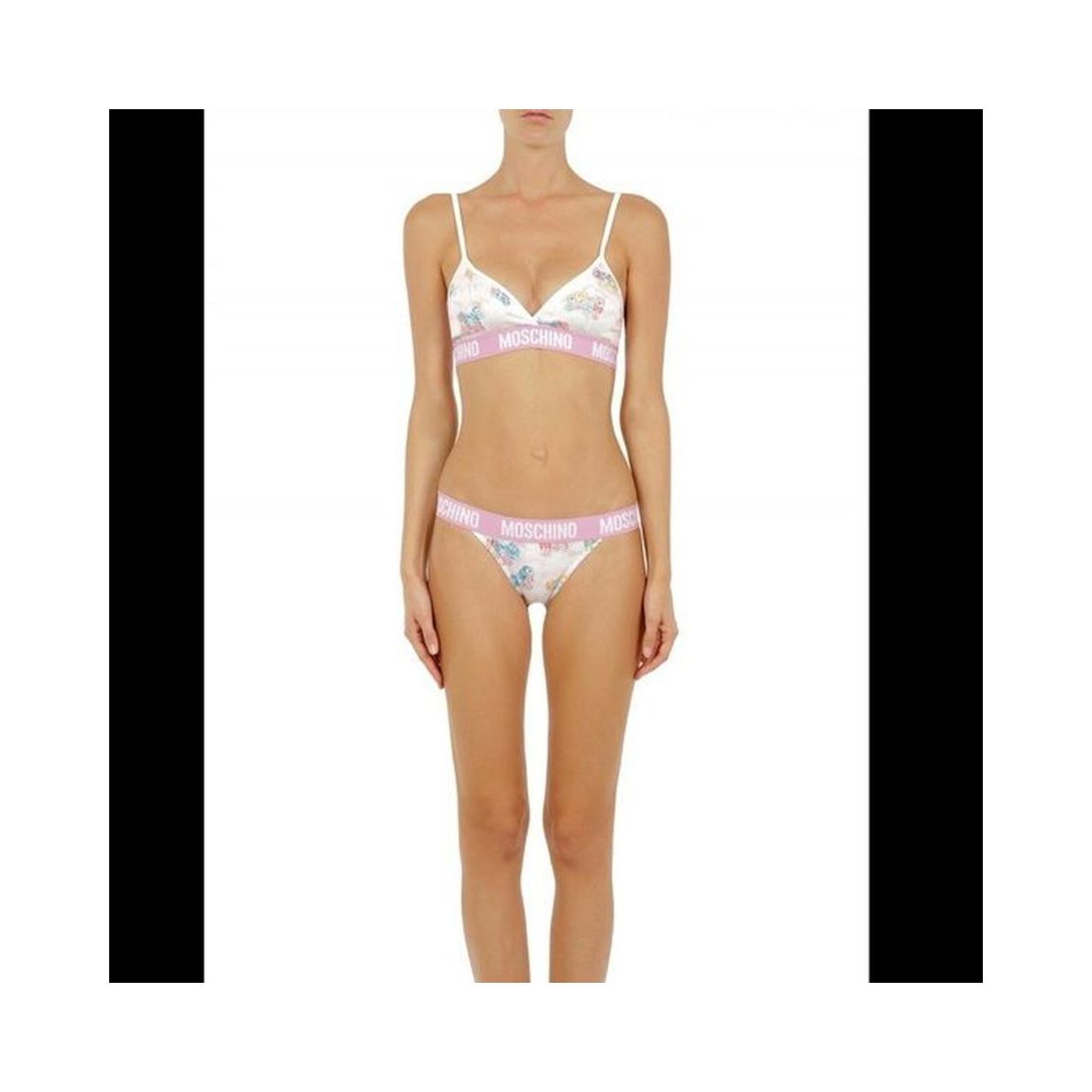 Moschino TSH5090 Floral Bikini Set Wo - White Swimwear main product photo
